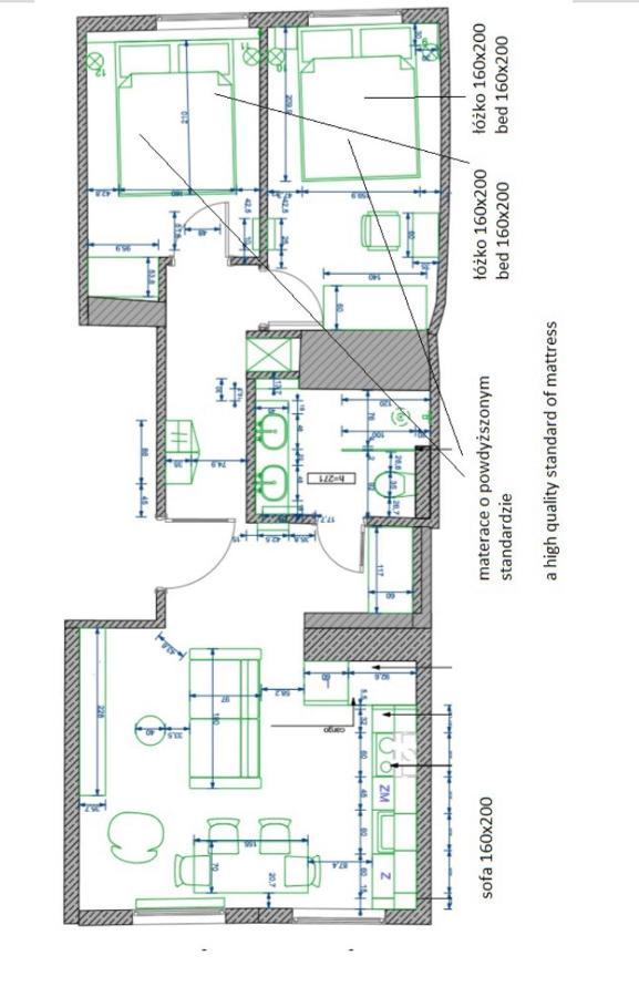 Family Luxury Nature Apartment, 1-6, 2 Sypialnie I Salon, 100M Bazylika Gdansk Luaran gambar
